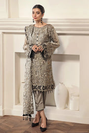 Alizeh Fashion Vol-02 Embroidered Chiffon 3Pc Suit D-10 Ilara