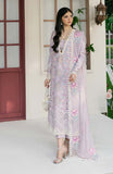 Zevk Flora Festive Embroidered Lawn Unstitched 3Pc Suit - LILLY