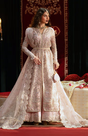 Zevk Mughal Raniya Unstitched Embroidered Organza Dress - Nur Jahan Begum