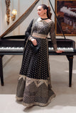 Neeshay Dastaan Embroidered Chiffon Unstitched 3Pc Suit - Sunehri