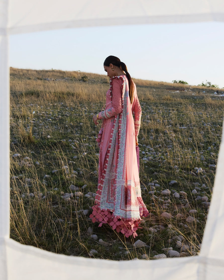 Suffuse by Sana Yasir Eid Lawn Unstitched Embroidered 3Pc Suit - KESIRA
