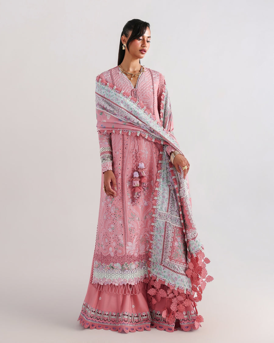 Suffuse by Sana Yasir Eid Lawn Unstitched Embroidered 3Pc Suit - KESIRA