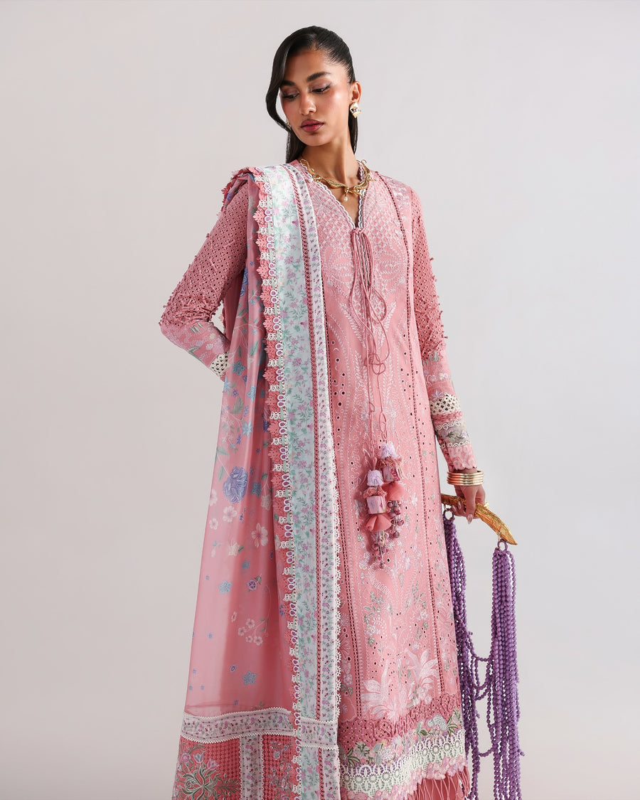 Suffuse by Sana Yasir Eid Lawn Unstitched Embroidered 3Pc Suit - KESIRA