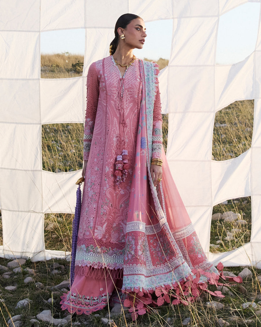 Suffuse by Sana Yasir Eid Lawn Unstitched Embroidered 3Pc Suit - KESIRA