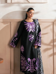 RajBari Parisa Premium Embroidered Lawn Unstitched 3Pc Suit D-01