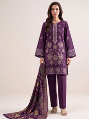Laira by Cinq Embroidered Luxurious Peach Unstitched 3Pc Suit CL-04