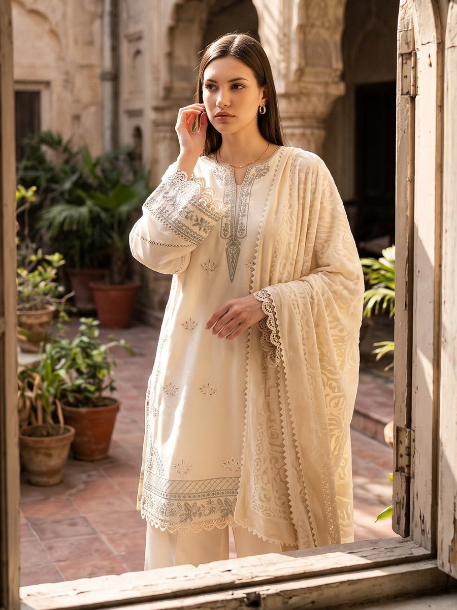 CELTS Dehleez Premium Embroidered Dhanak Unstitched 3Pc Suit D-05