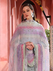 NUREH Bazar Embroidered Chikankari Lawn Unstitched 3Pc Suit NE-111