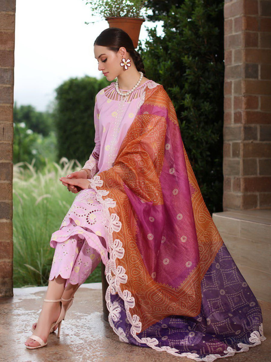 Charizma Sheen Embroidered Lawn Unstitched 3Pc Suit SH5-05