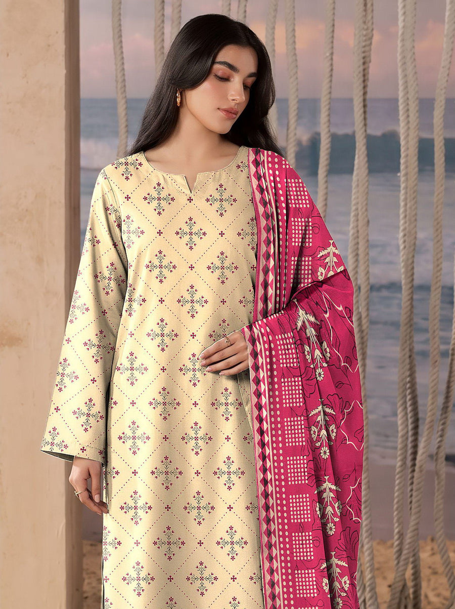 Sooz-e-Winter by Fiza Noor Printed Khaddar Unstitched 3Pc Suit D-03