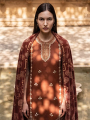 CELTS Dehleez Premium Embroidered Dhanak Unstitched 3Pc Suit D-06
