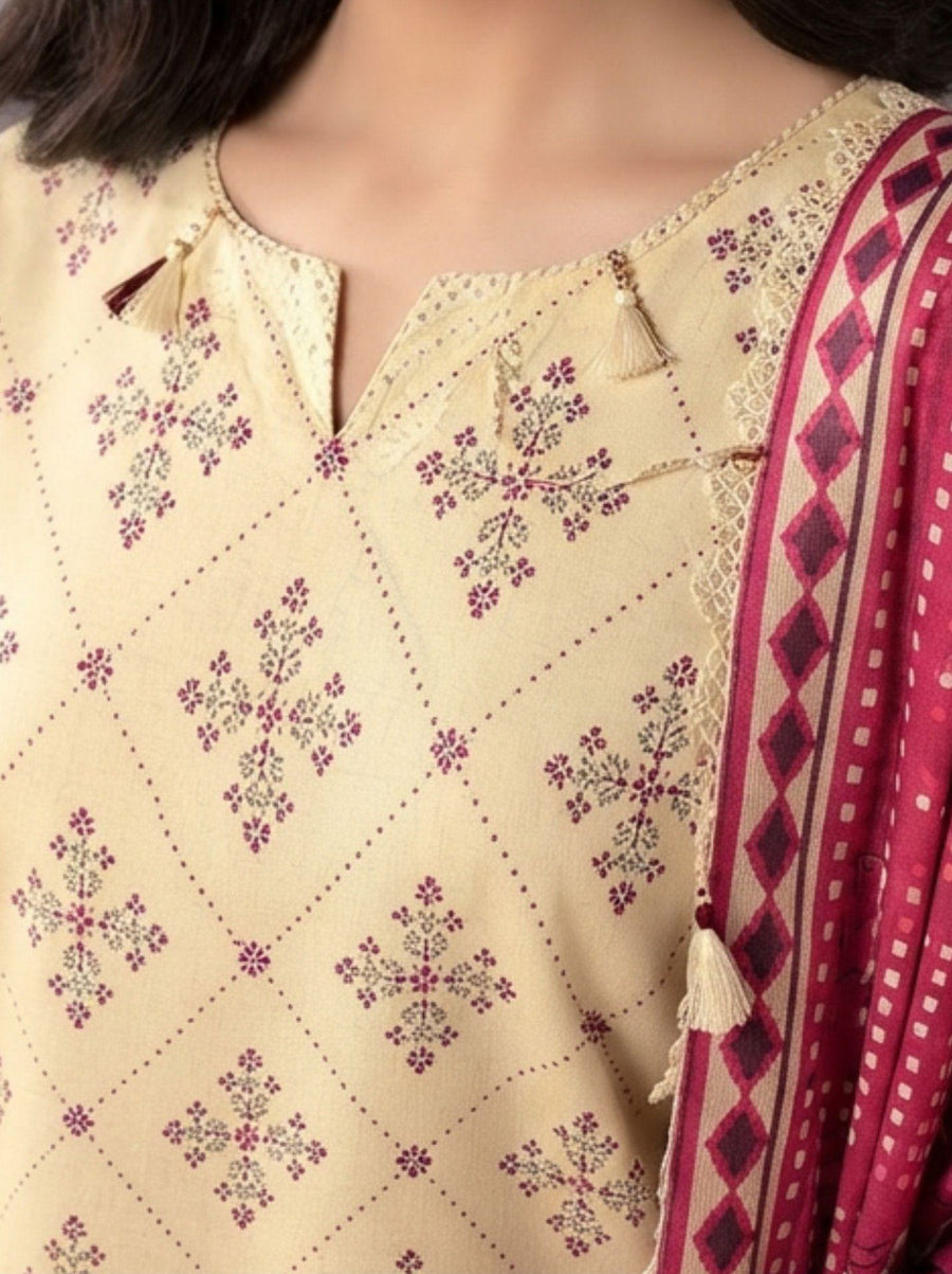 Sooz-e-Winter by Fiza Noor Printed Khaddar Unstitched 3Pc Suit D-03