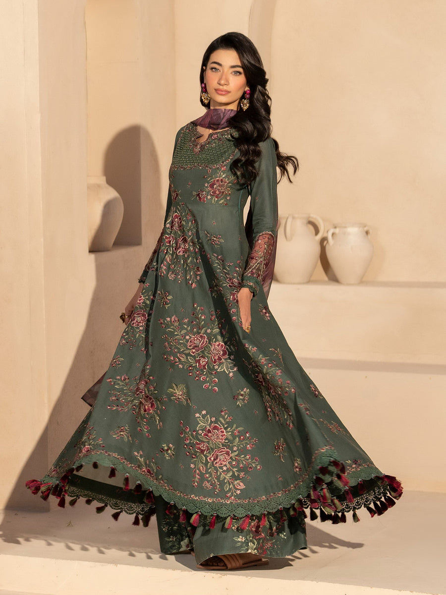Iznik Eid Festive Embroidered Luxury Lawn Unstitched 3Pc Suit EFL-11