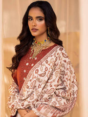 NUREH Exclusive Embroidered Dhanak Unstitched 3Pc Suit NE-66