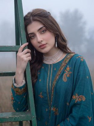 Al Zohaib Colors Printed Linen Unstitched 3Pc Suit D-02