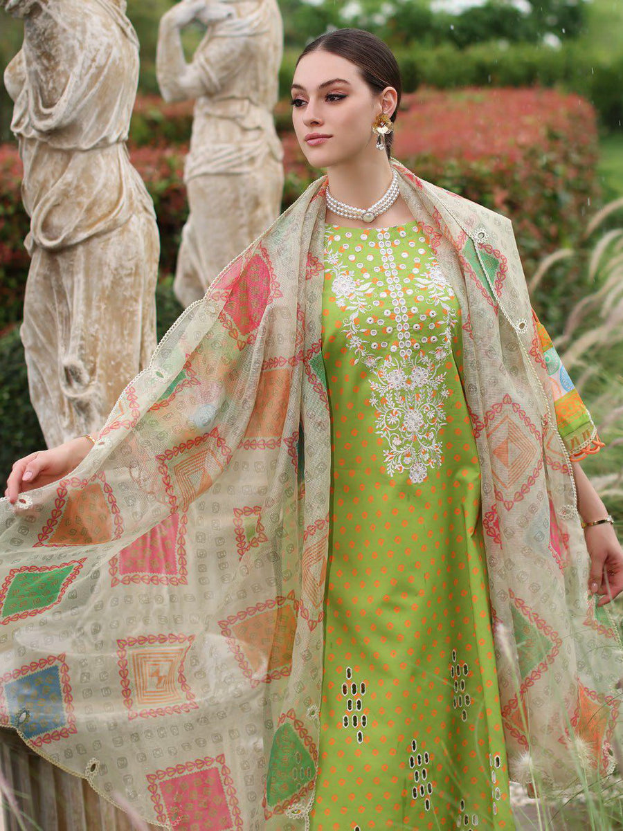 Charizma Sheen Embroidered Lawn Unstitched 3Pc Suit SH5-06