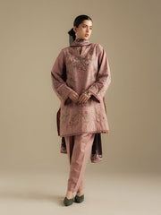 Coco by Zara Shahjahan Winter Unstitched Karandi 3Pc Suit D-04A CORAL