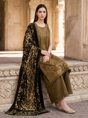 CELTS Dehleez Premium Embroidered Dhanak Unstitched 3Pc Suit D-07