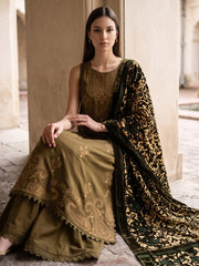 CELTS Dehleez Premium Embroidered Dhanak Unstitched 3Pc Suit D-07