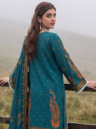 Al Zohaib Colors Printed Linen Unstitched 3Pc Suit D-02