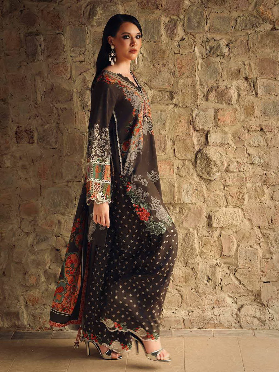 Charizma Combination Vol-02 Embroidered Linen Unstitched 3Pc Suit CCW7-15