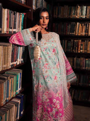 Nureh Glam Girl Embroidered Lawn Unstitched 3Pc Suit GL-16