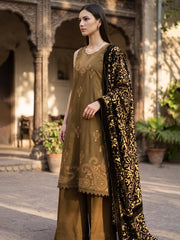 CELTS Dehleez Premium Embroidered Dhanak Unstitched 3Pc Suit D-07