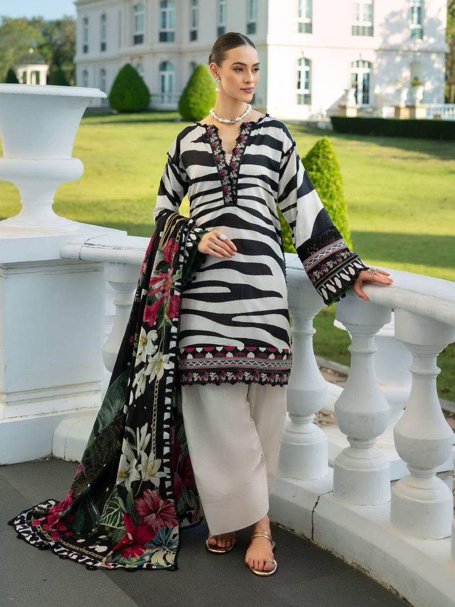 Elaf Prints Unstitched Printed Lawn 3Pc Suit EPE-02A CHARLOTTE