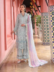 NUREH Bazar Embroidered Chikankari Lawn Unstitched 3Pc Suit NE-111