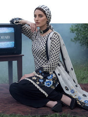 Al Zohaib Colors Printed Linen Unstitched 3Pc Suit D-07