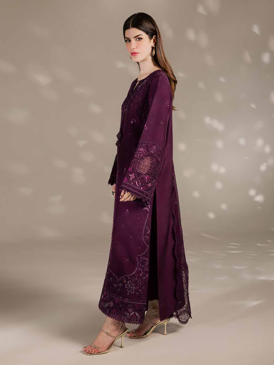 Nureh The Silk Embroidered Premium Silk Unstitched 3Pc Suit S-36