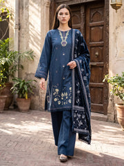 CELTS Dehleez Premium Embroidered Dhanak Unstitched 3Pc Suit D-09