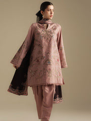 Coco by Zara Shahjahan Winter Unstitched Karandi 3Pc Suit D-04A CORAL