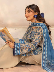 Motifz Rang Vol-02 Digital Printed Lawn Unstitched 3Pc Suit 5449-Raha