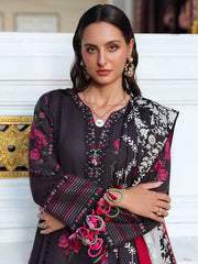 Charizma Poshima Embroidered Leather Unstitched 3Pc Suit PSW5-05