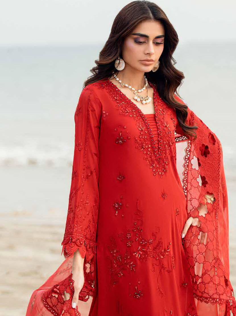 NUREH Khuwab Embroidered Swiss Lawn Unstitched 3 Piece Suit NE-147