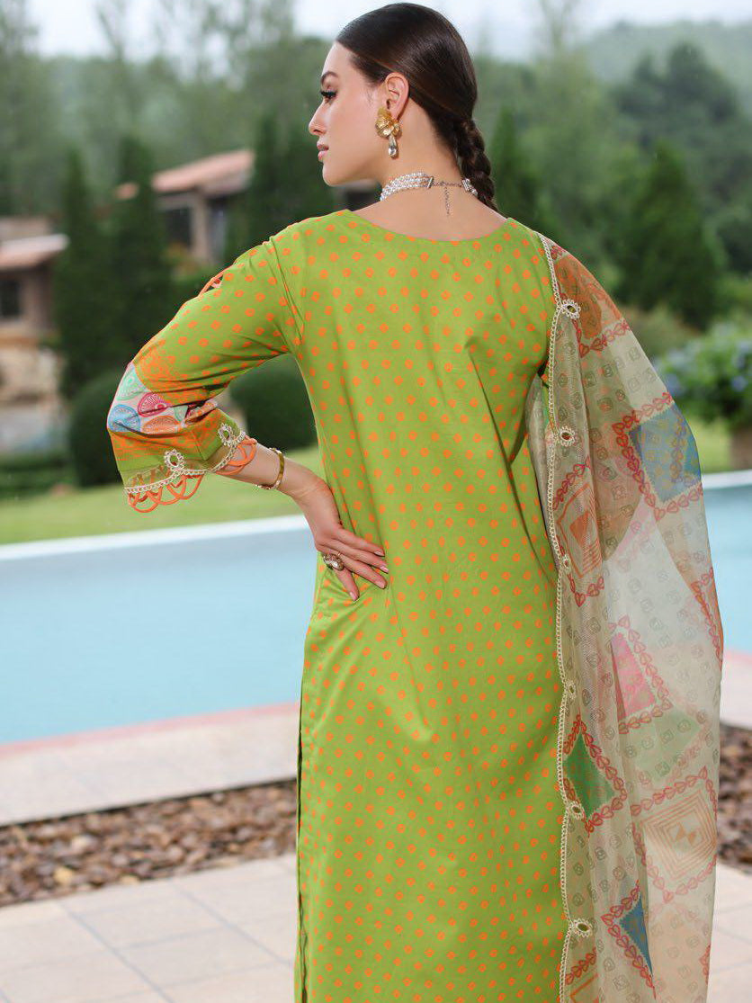Charizma Sheen Embroidered Lawn Unstitched 3Pc Suit SH5-06