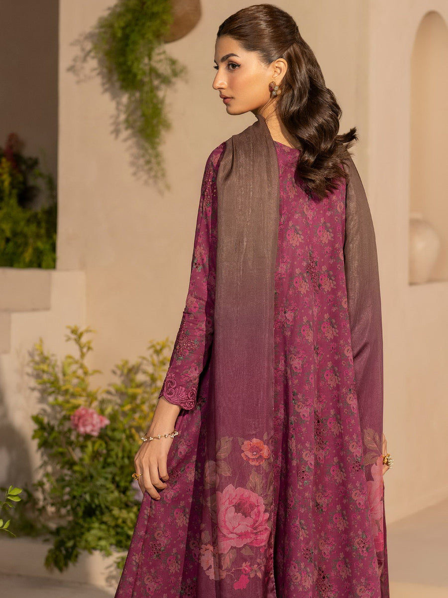 Iznik Eid Festive Embroidered Luxury Lawn Unstitched 3Pc Suit EFL-09