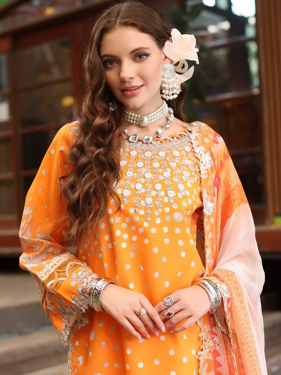 Charizma Aniq Vol-02 Embroidered Lawn Unstitched 3Pc Suit AN5-14