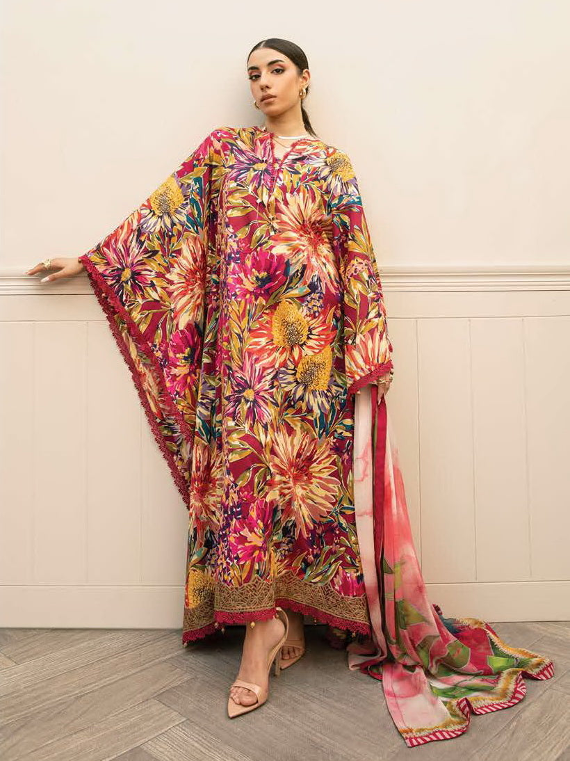 Maria.B M.Basics Embroidered Lawn Unstitched 3Pc Suit MB-CUS25-903B