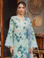 NUREH Signature Prints Unstitched Printed Lawn 3Pc Suit SP-161