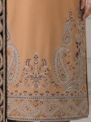 Zeenia Winter Pearls Embroidered Chamki Fabric Unstitched 3Pc Suit D-04