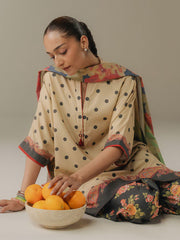 Coco by Zara Shahjahan Prints Vol-05 Unstitched Linen 3Pc Suit D-03B Paper Moon