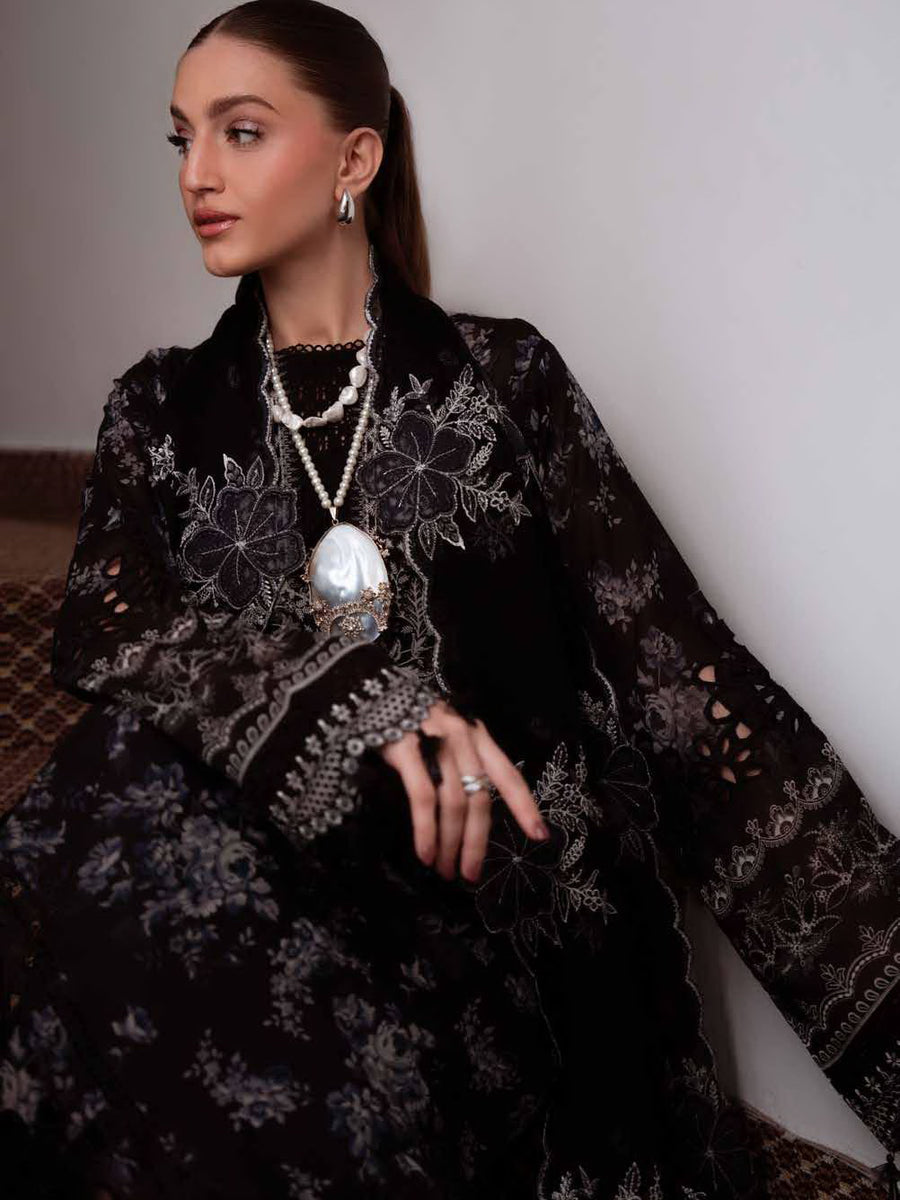 NUREH Maya Embroidered Swiss Lawn Unstitched 3Pc Suit NS-164
