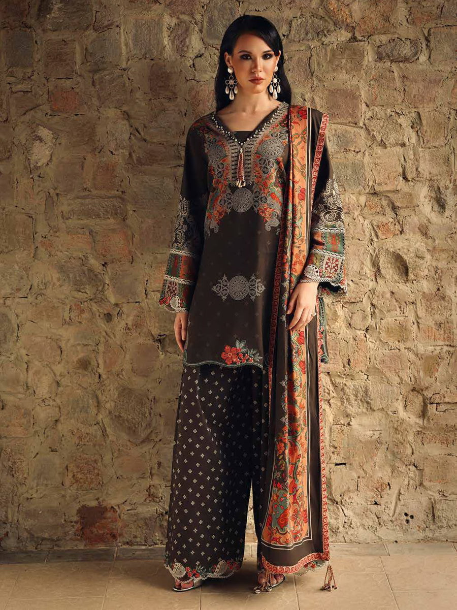 Charizma Combination Vol-02 Embroidered Linen Unstitched 3Pc Suit CCW7-15