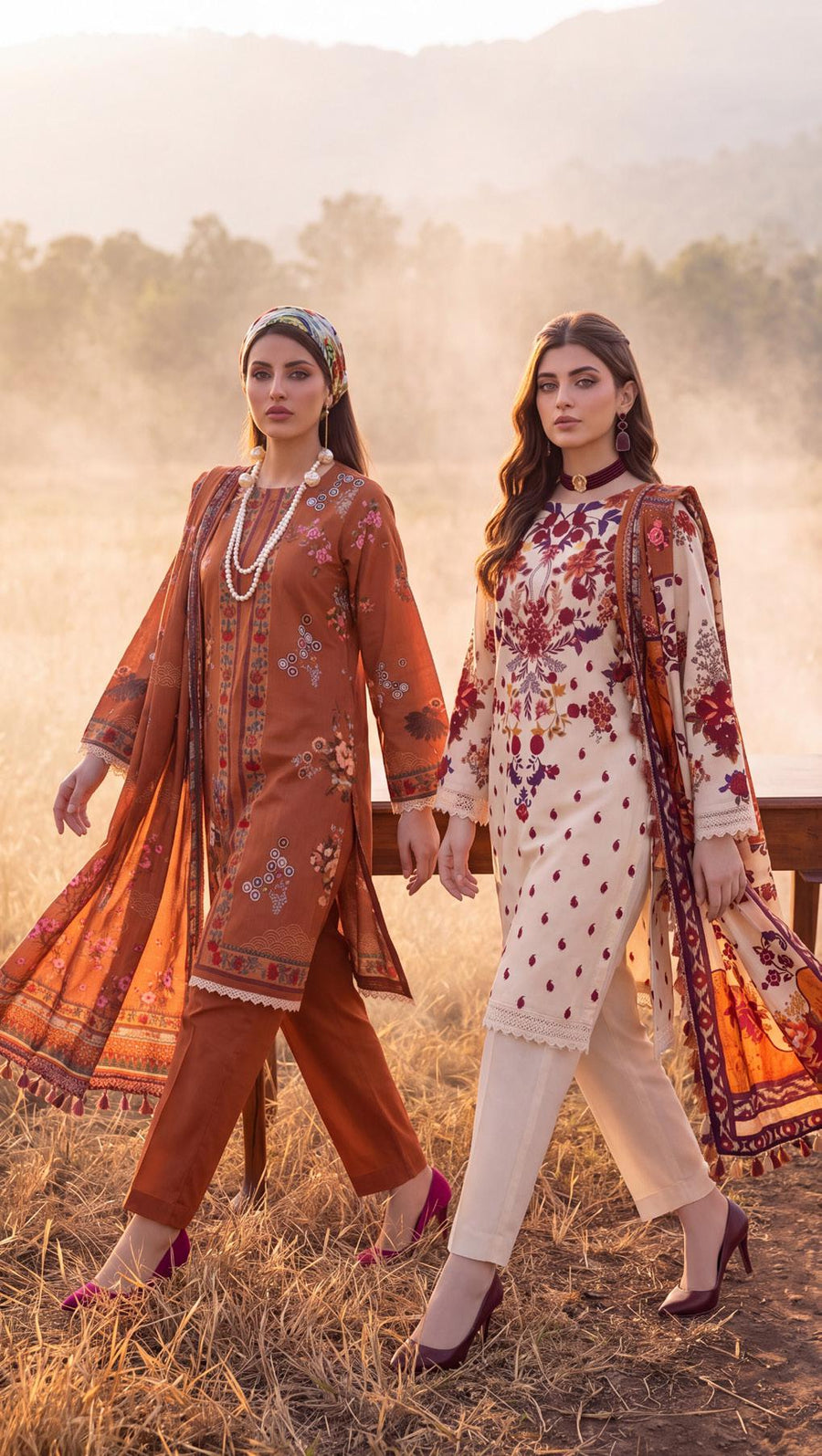 Al Zohaib Colors Printed Linen Unstitched 3Pc Suit D-03