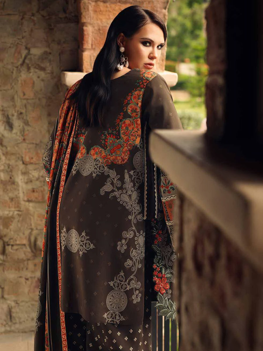Charizma Combination Vol-02 Embroidered Linen Unstitched 3Pc Suit CCW7-15