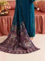Nureh Mukeshkari Embroidered Chiffon Unstitched 3Pc Suit MK-10