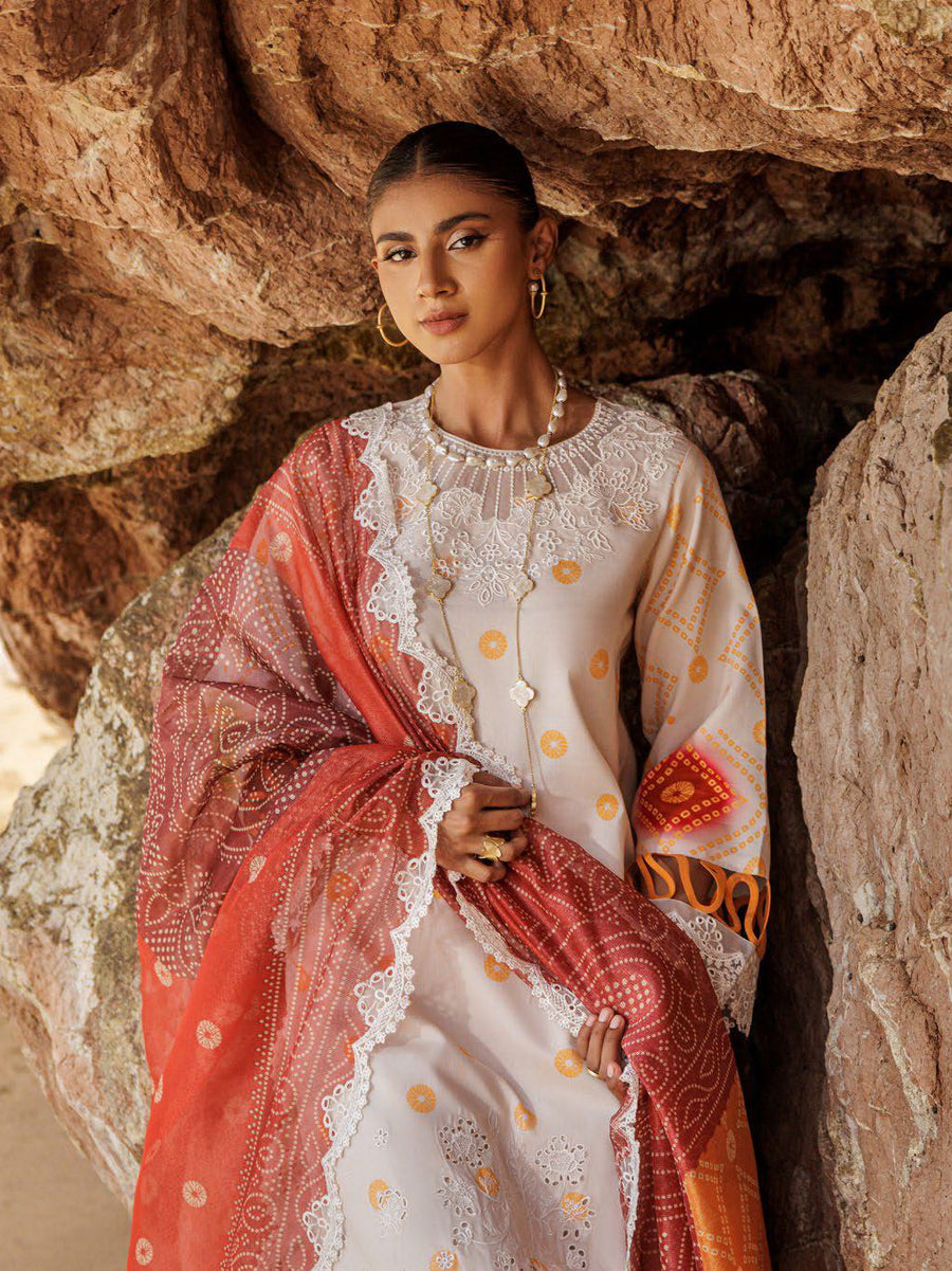 Charizma Sheen Embroidered Lawn Unstitched 3Pc Suit SH5-07