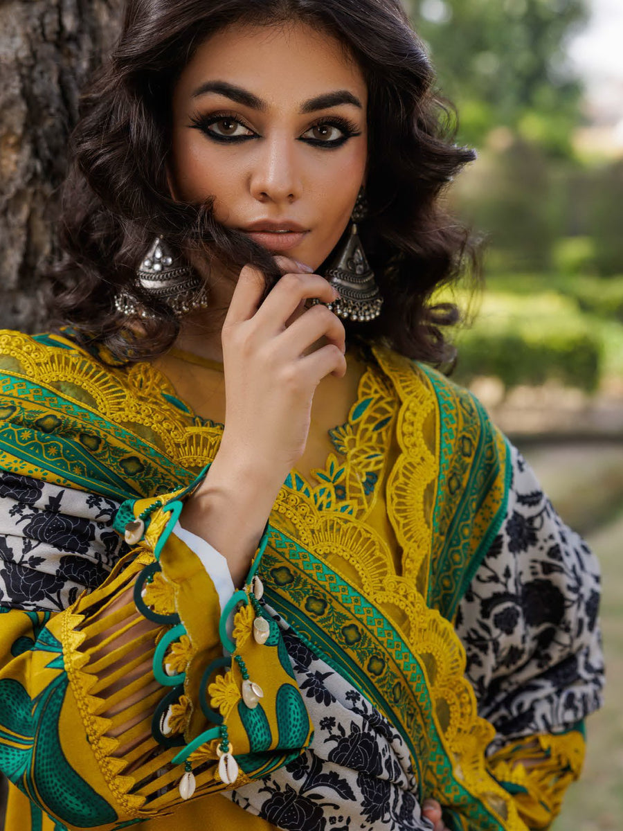 Charizma Combination Vol-02 Embroidered Linen Unstitched 3Pc Suit CCW6-11